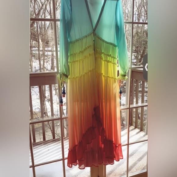 Dress Ombre Maxi Dress with Ruffle Hem - Picture 2 of 5